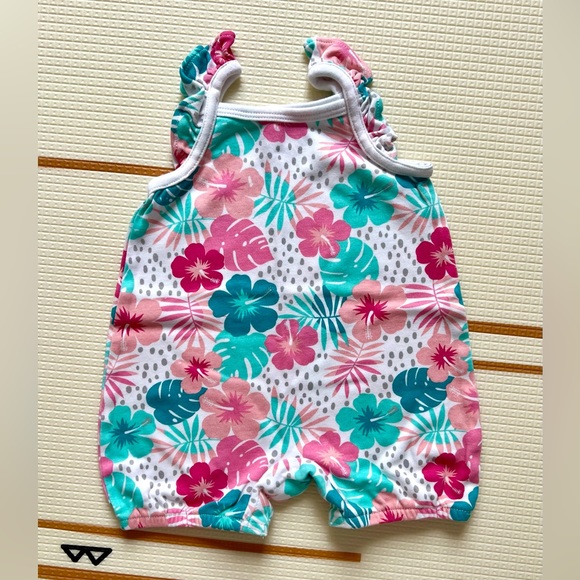 SET OF 3 NEW Rococo Baby Girl 9M Rompers Tropical - Picture 3 of 5